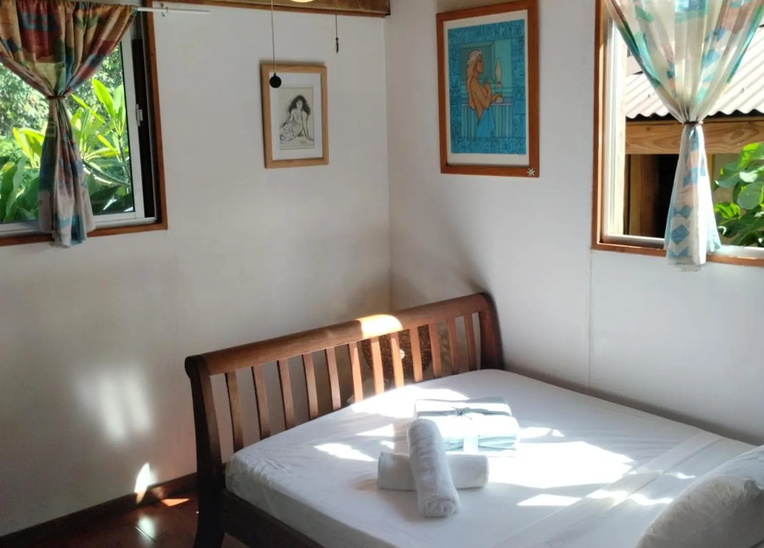 Quarto em Acomodações Particulares Tema'E Beach House Temae